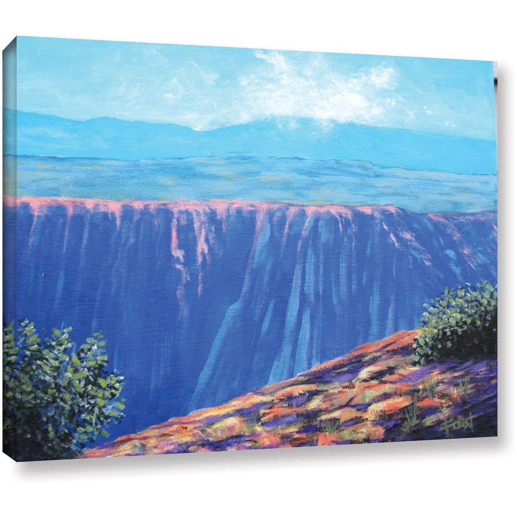 ArtWall Gene Foust "Mountain Dropoff" Gallery-Wrapped Canvas Art
