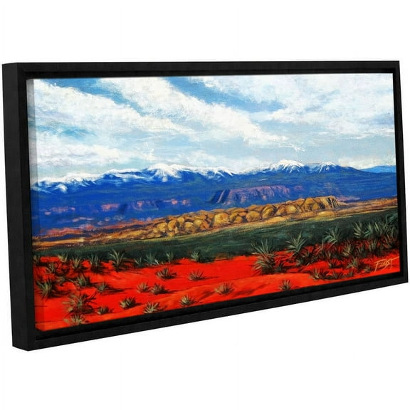 ArtWall Gene Foust "Mountain Side Living" Gallery-Wrapped Floater-Framed Canvas
