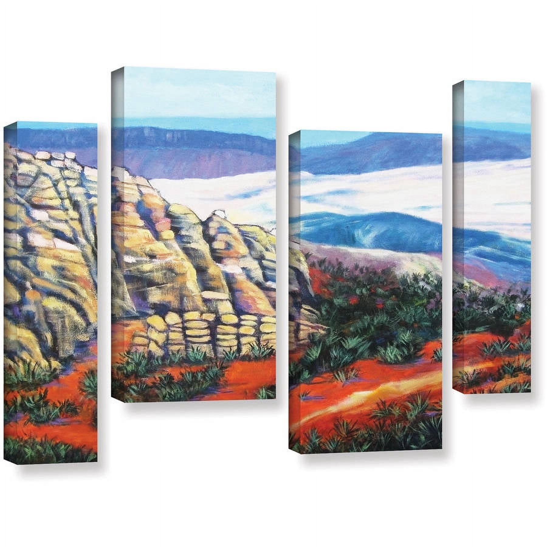 ArtWall Gene Foust "Rocky Mountain Living" 4-Piece Gallery-Wrapped Canvas Staggered Set