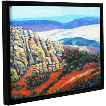 ArtWall Gene Foust "Rocky Mountain Living" Gallery-Wrapped Floater-Framed Canvas
