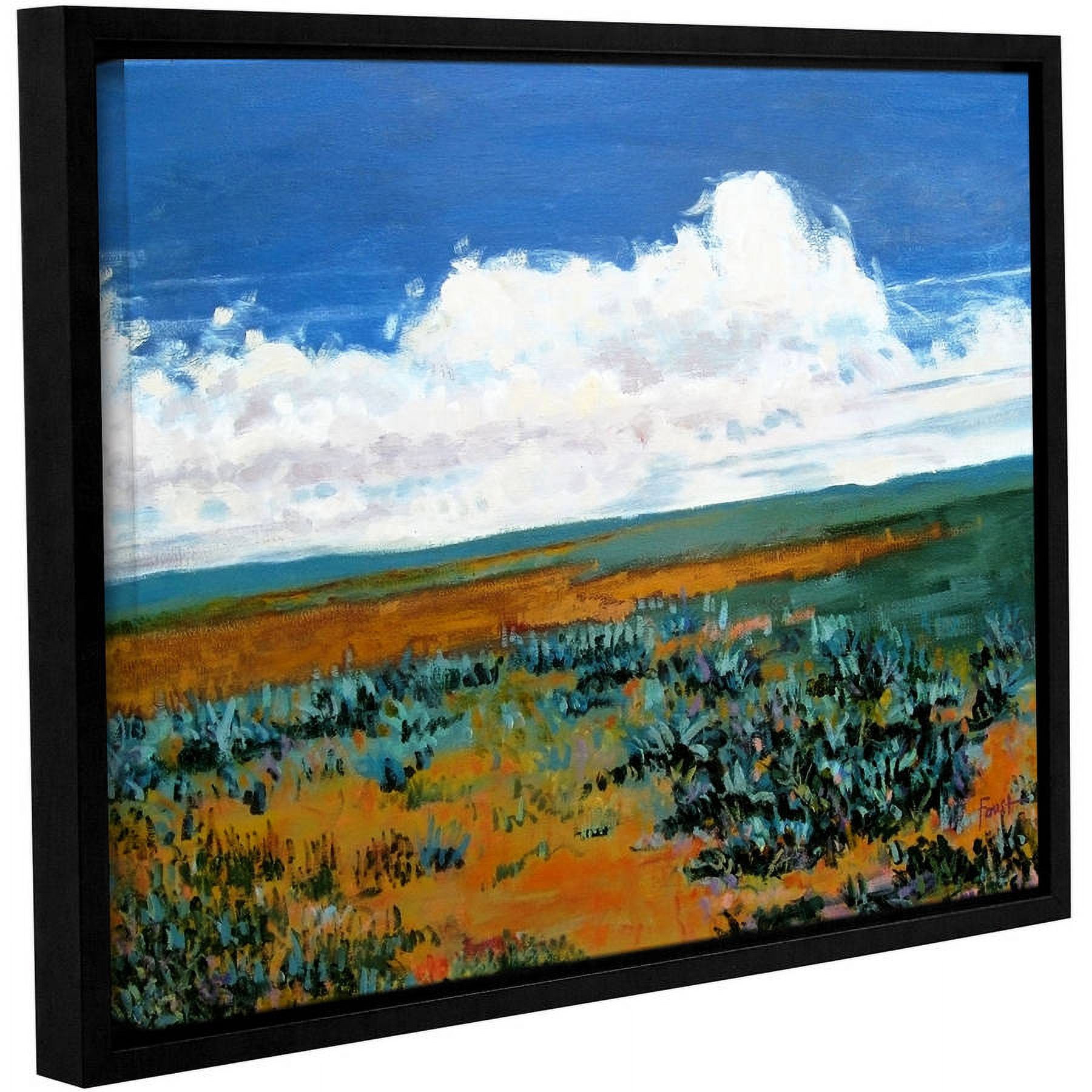 ArtWall Gene Foust "Rolling Clouds" Gallery-Wrapped Floater-Framed Canvas