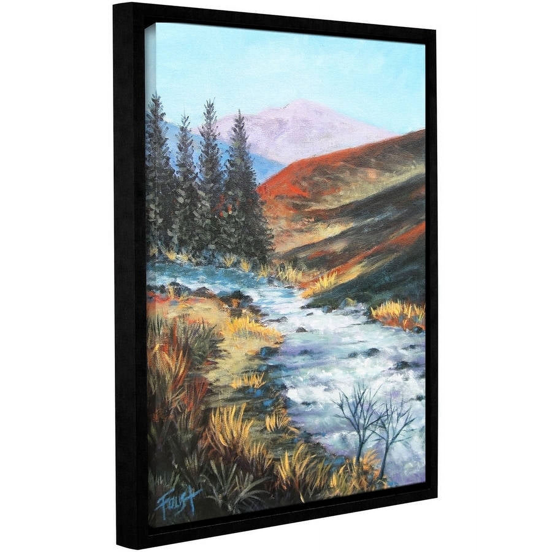 ArtWall Gene Foust "Rolling Rapids" Gallery-Wrapped Floater-Framed Canvas