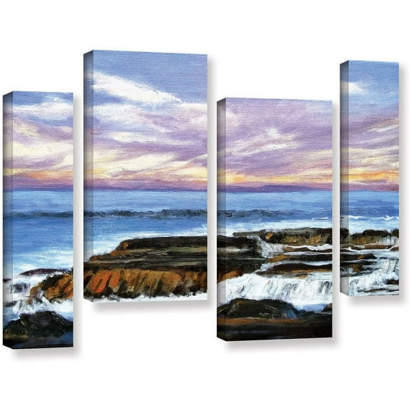 ArtWall Gene Foust "Rolling Water" 4-Piece Gallery-Wrapped Canvas Staggered Set