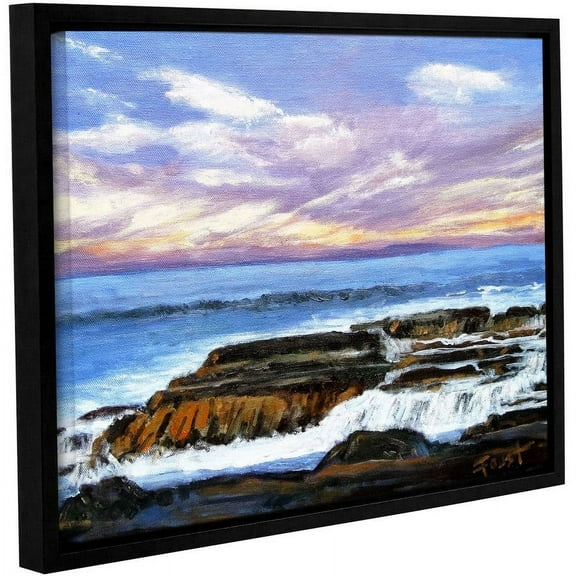 ArtWall Gene Foust "Rolling Water" Gallery-Wrapped Floater-Framed Canvas