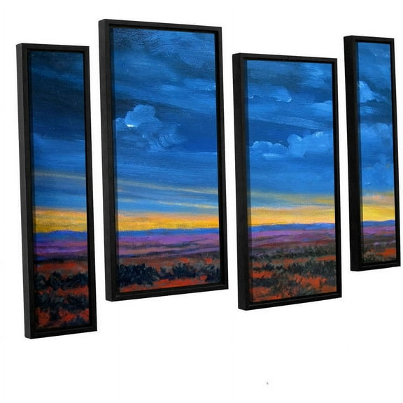 ArtWall Gene Foust "Shadow Moses" 4-Piece Floater Framed Canvas Staggered Set