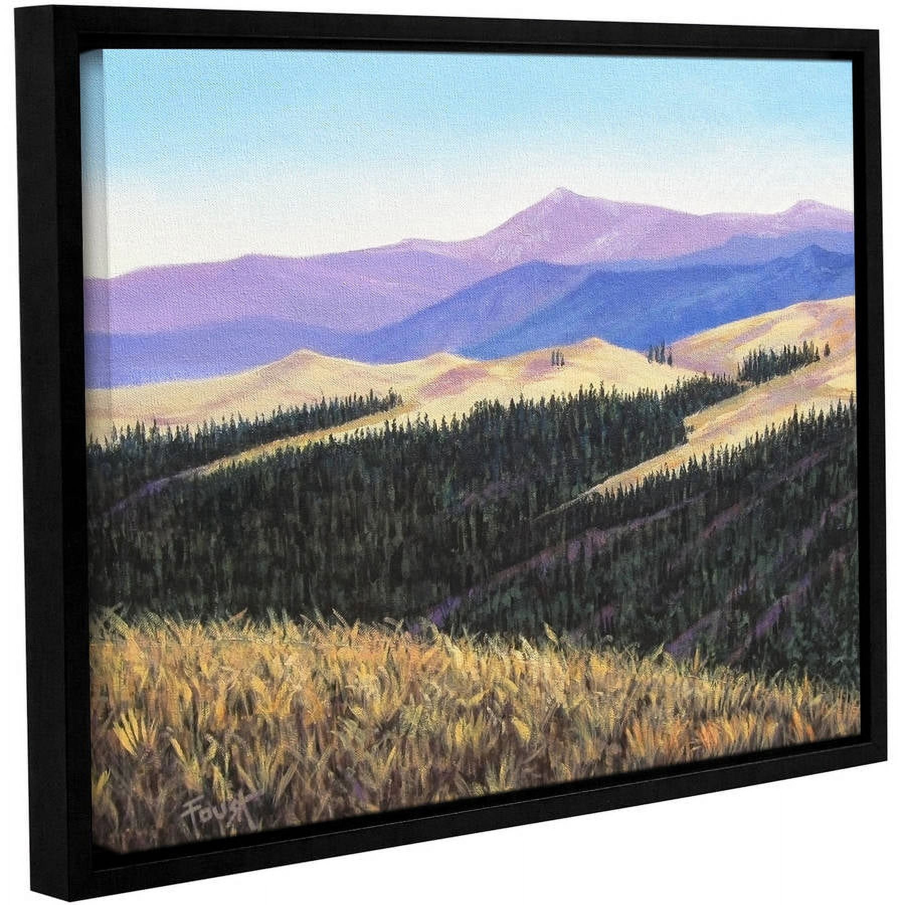 ArtWall Gene Foust "Waves of Grain" Gallery-Wrapped Floater-Framed Canvas