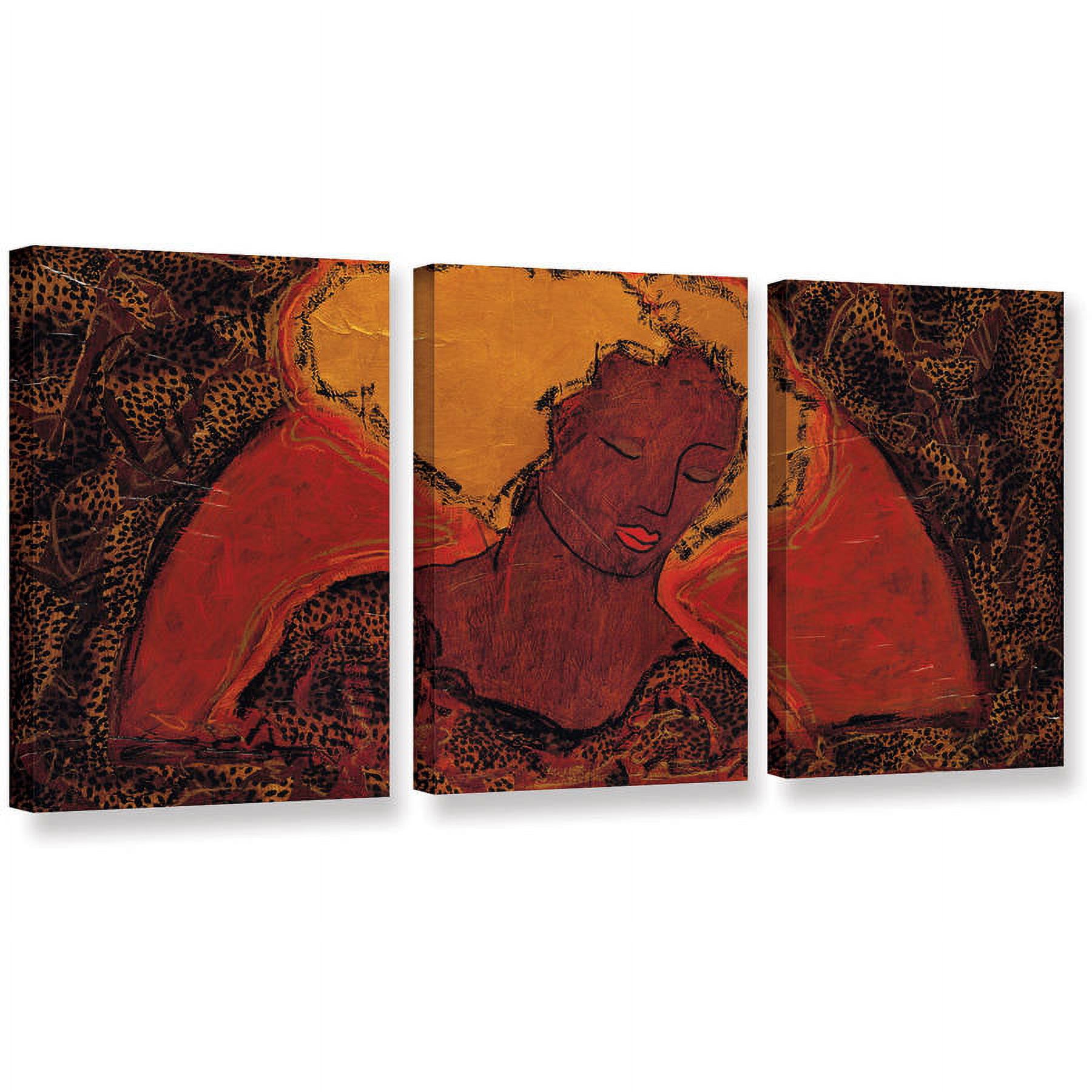 ArtWall Gloria Rothrock "Leopard Sister" 3-Piece Gallery Wrapped Canvas Set