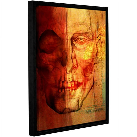 ArtWall Greg Simanson "Facial Anatomy" Gallery-Wrapped Floater-Framed Canvas