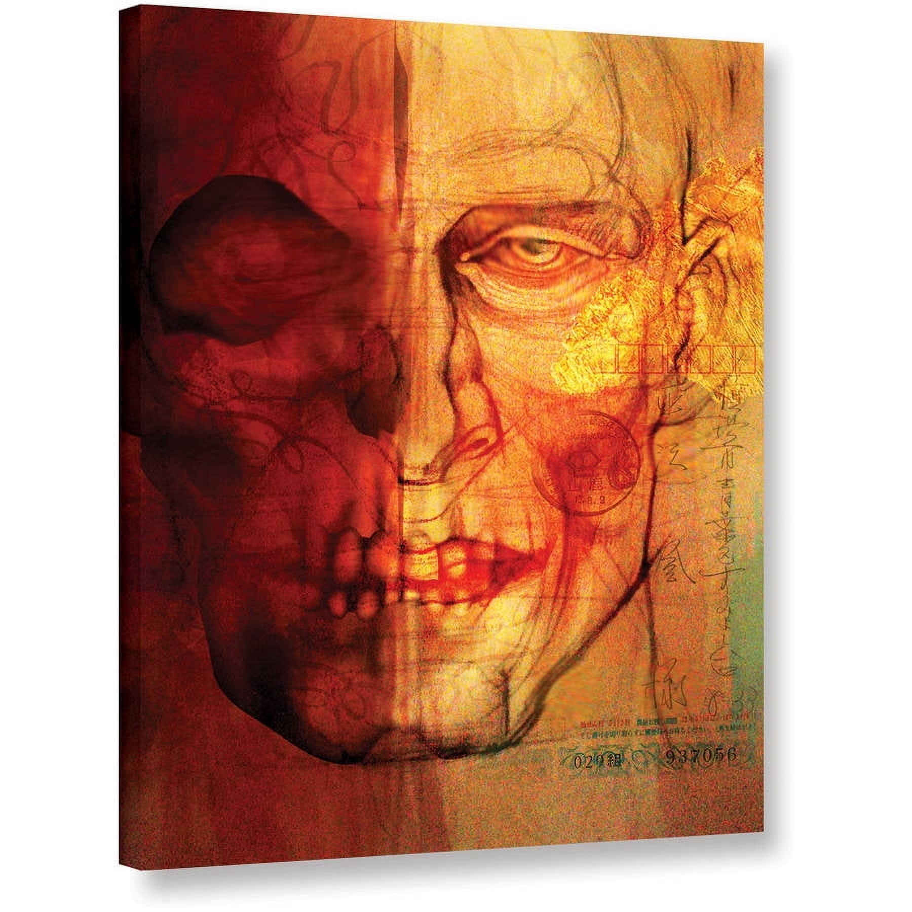 ArtWall Greg Simanson "Facial Anatomy" Gallery-wrapped Canvas