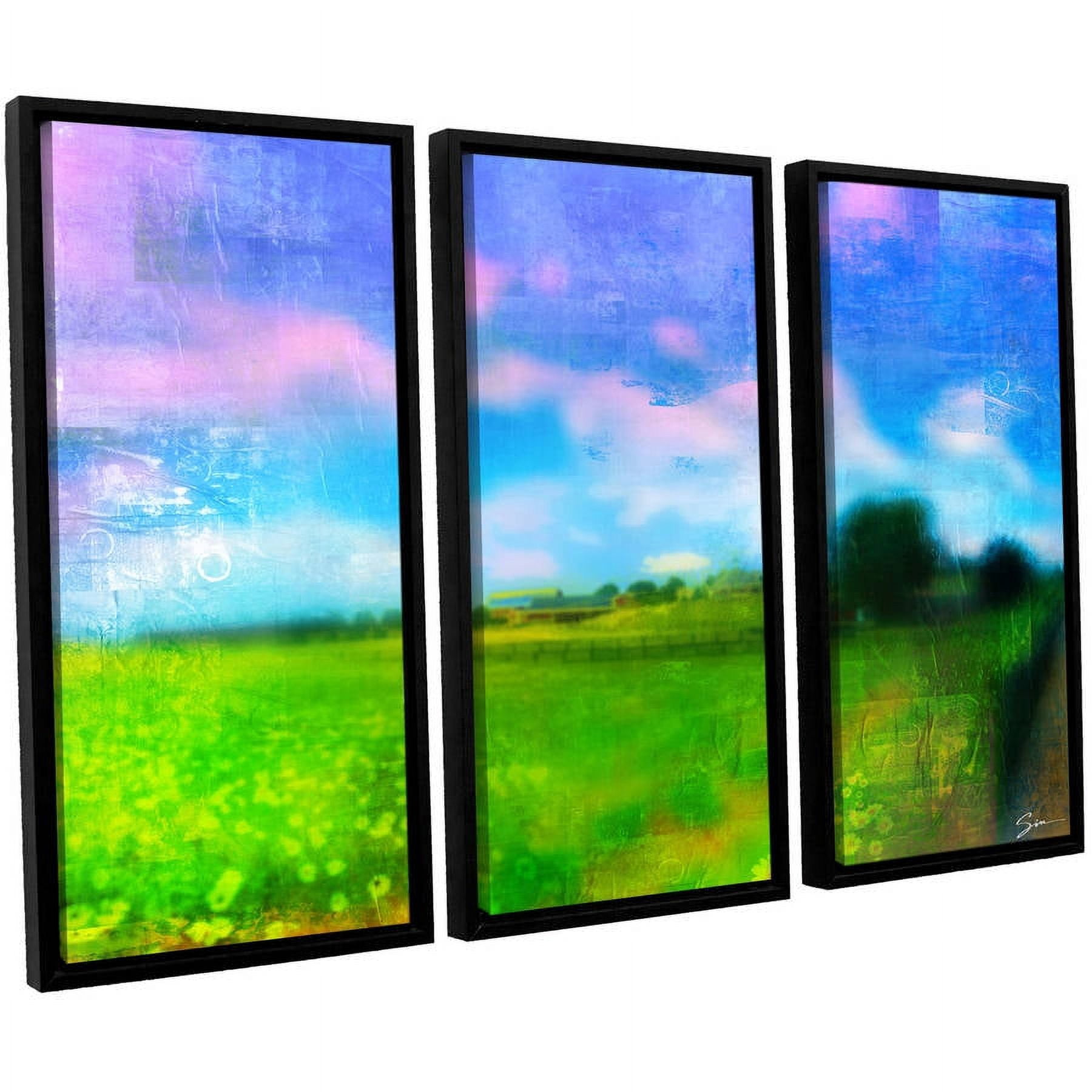 ArtWall Greg Simanson "Homeland" 3-Piece Floater Framed Canvas Set