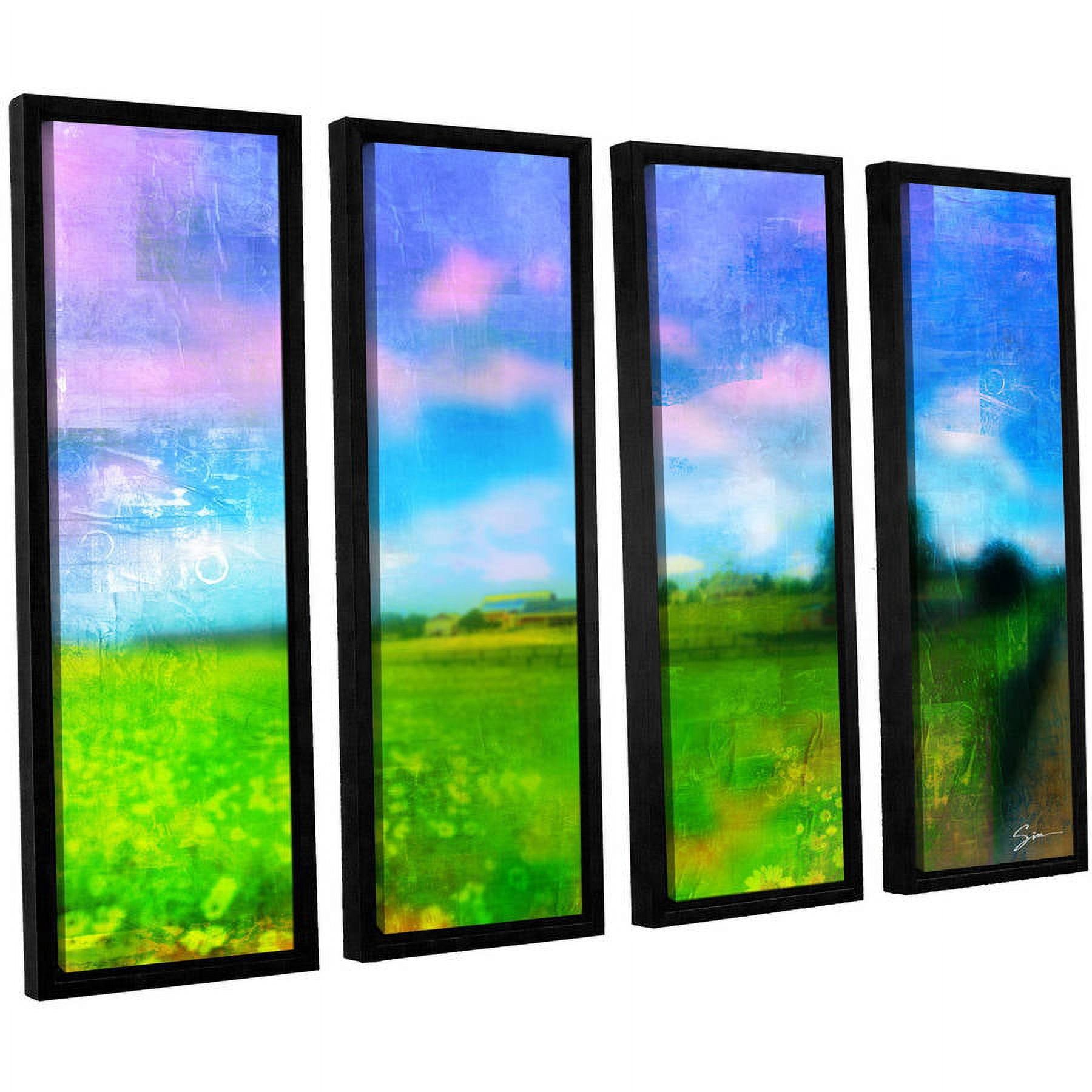 ArtWall Greg Simanson "Homeland" 4-Piece Floater Framed Canvas Set