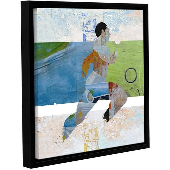 ArtWall Greg Simanson "Runner" Gallery-Wrapped Floater-Framed Canvas