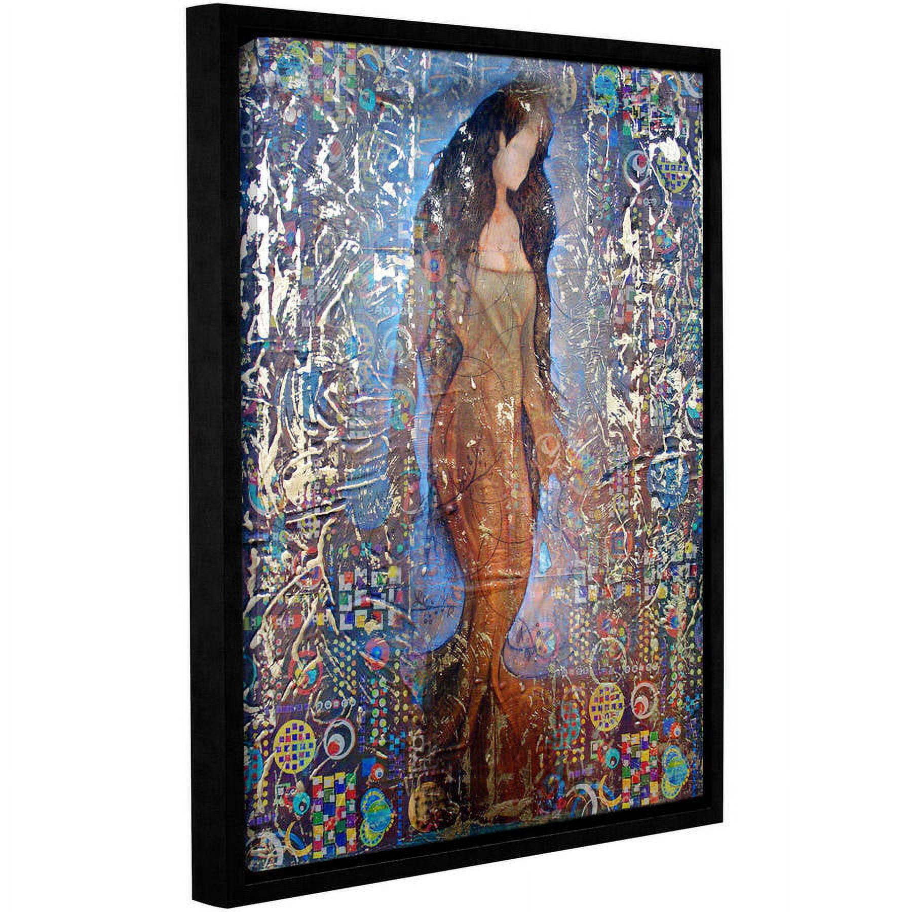ArtWall Greg Simanson "Stained Interlude" Gallery-Wrapped Floater-Framed Canvas