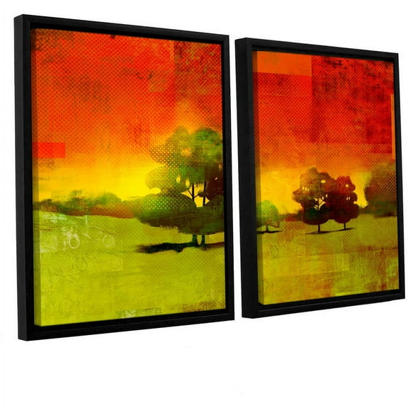 ArtWall Greg Simanson "Tree Study" 2-Piece Floater Framed Canvas Set