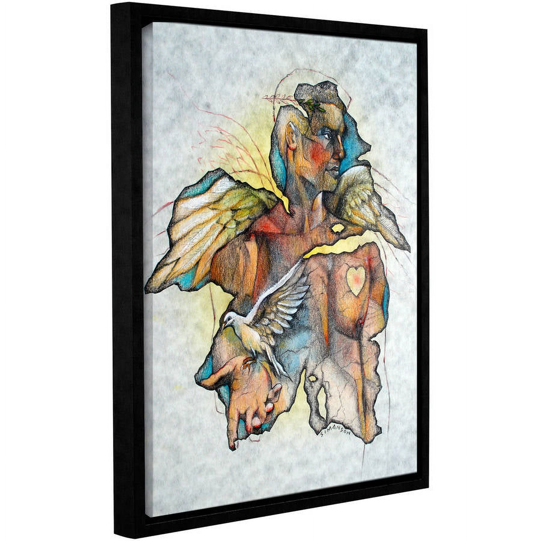 ArtWall Greg Simanson "Wonder III" Gallery-Wrapped Floater-Framed Canvas