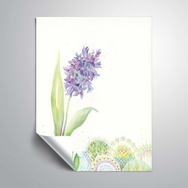 ArtWall Hello Hyacinth, Removable Wall Art Mural by Linda Arandas