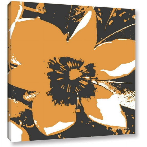 ArtWall Herb Dickinson "Blooming Orange" Gallery-Wrapped Canvas