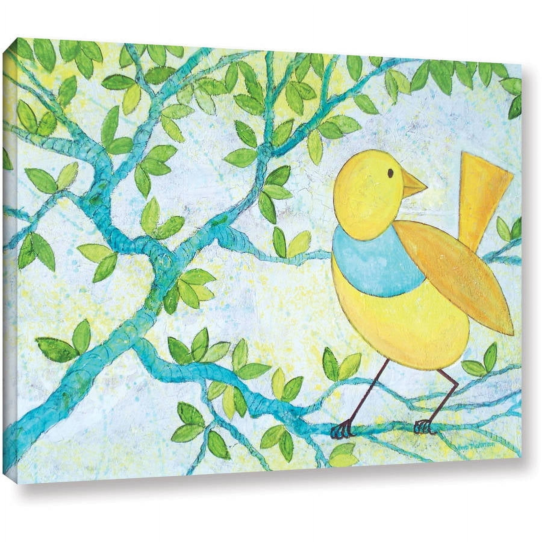 ArtWall Herb Dickinson "Floral White" Gallery-wrapped Canvas