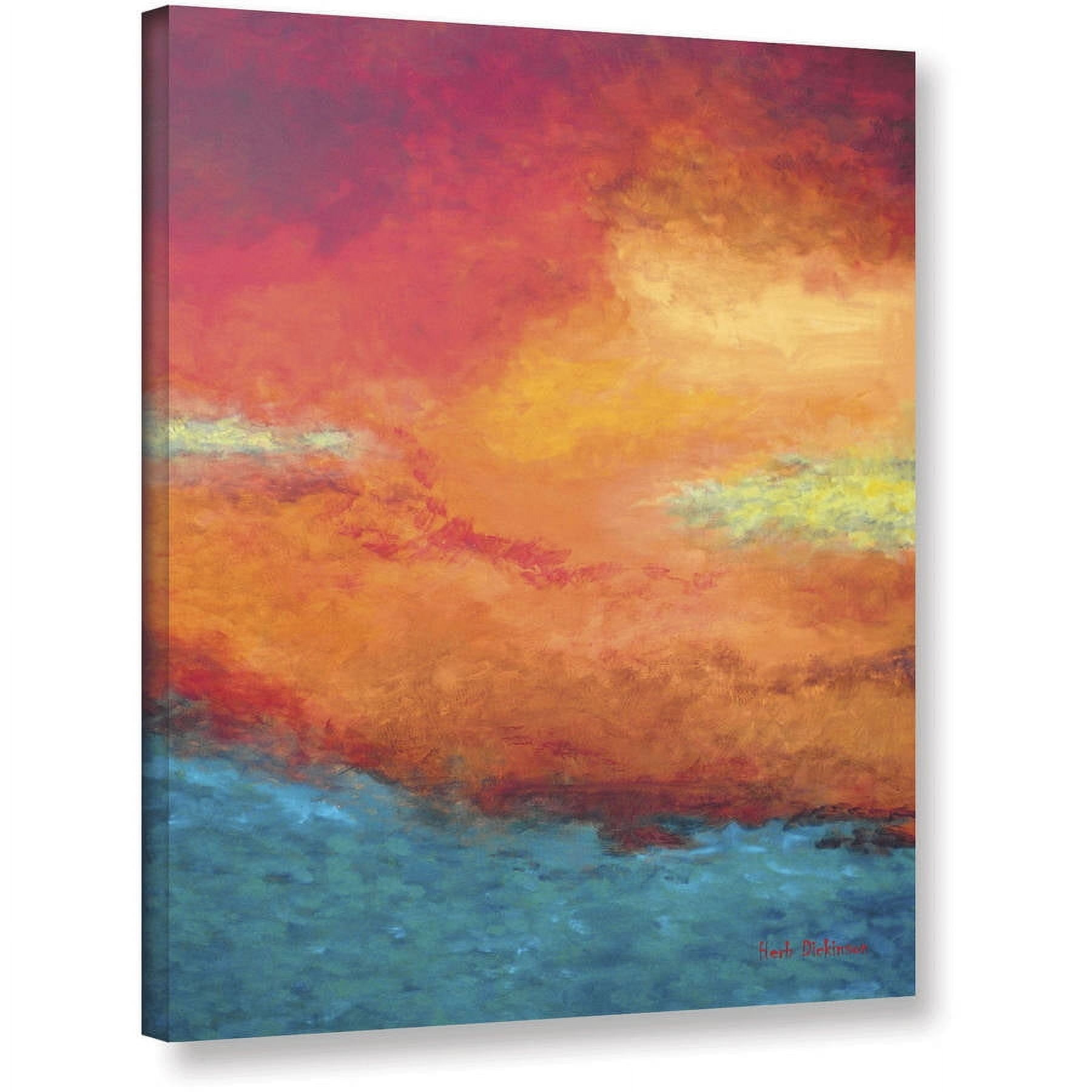 ArtWall Herb Dickinson "Lake Reflections III" Gallery-wrapped Canvas