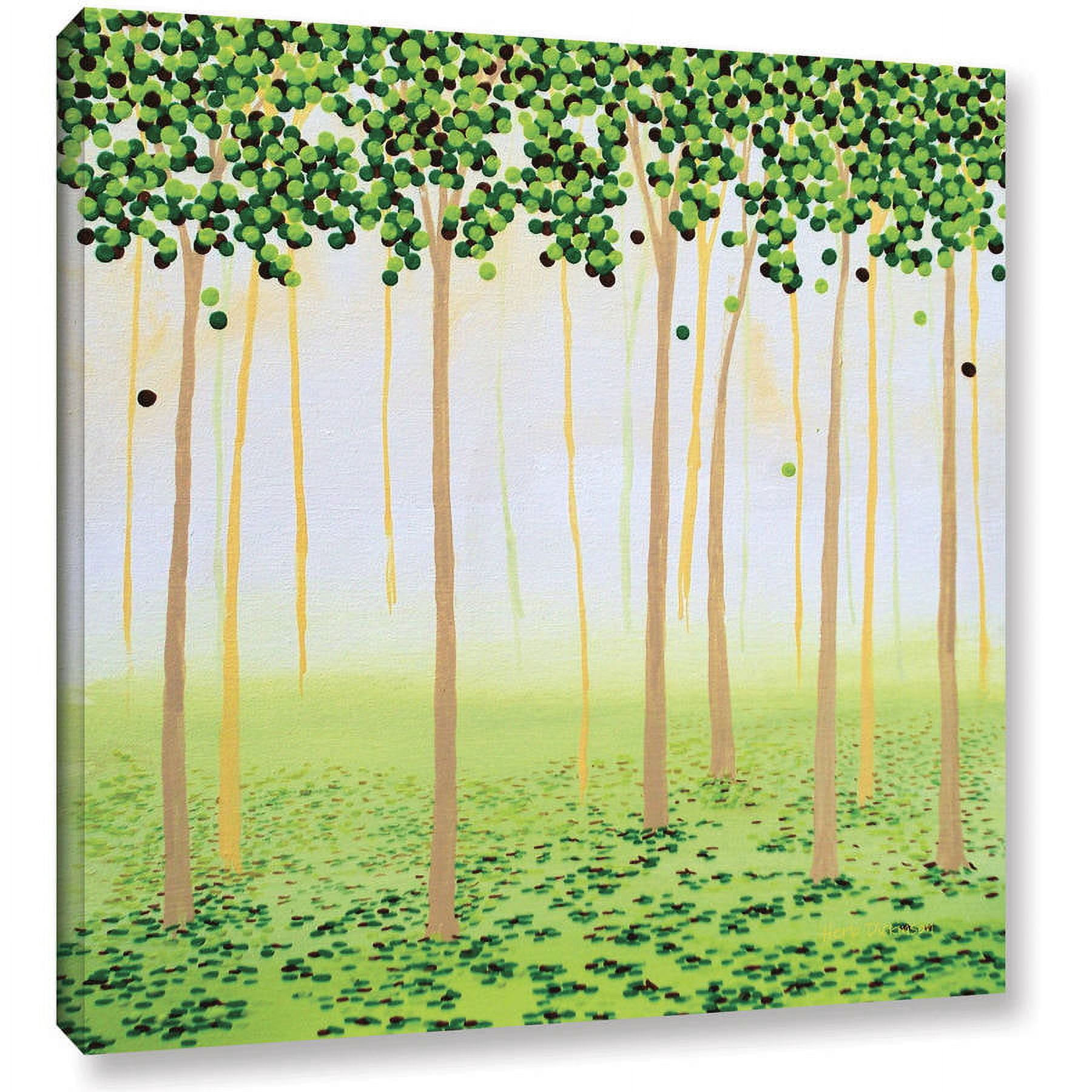 ArtWall Herb Dickinson "Misty Morning Forest" Gallery-wrapped Canvas