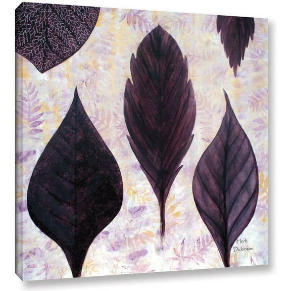 ArtWall Herb Dickinson "Plum's the Word" Gallery-wrapped Canvas
