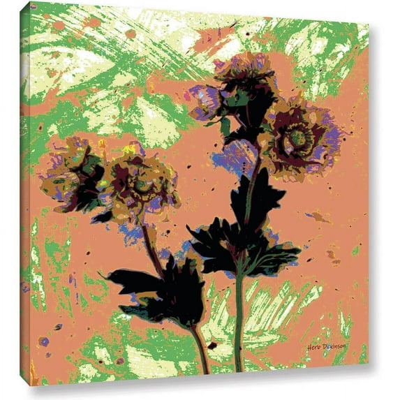 ArtWall Herb Dickinson "Poppy Fantasy II" Gallery-Wrapped Canvas Art