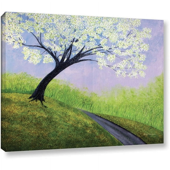 ArtWall Herb Dickinson "Road to Cobbly Nob" Gallery-wrapped Canvas