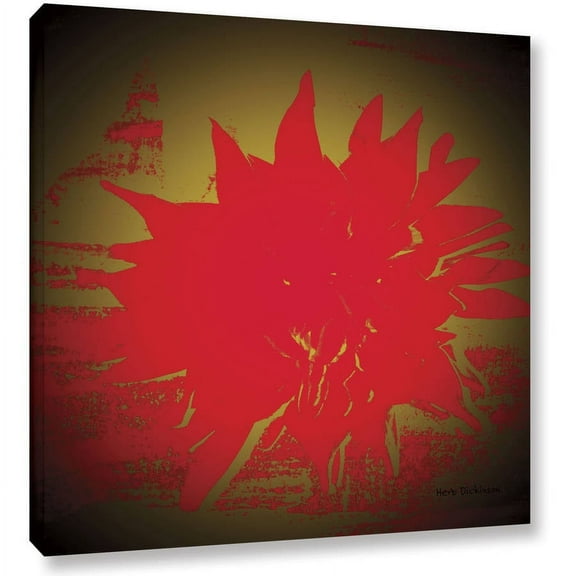 ArtWall Herb Dickinson "Scarlet Splash" Gallery-wrapped Canvas