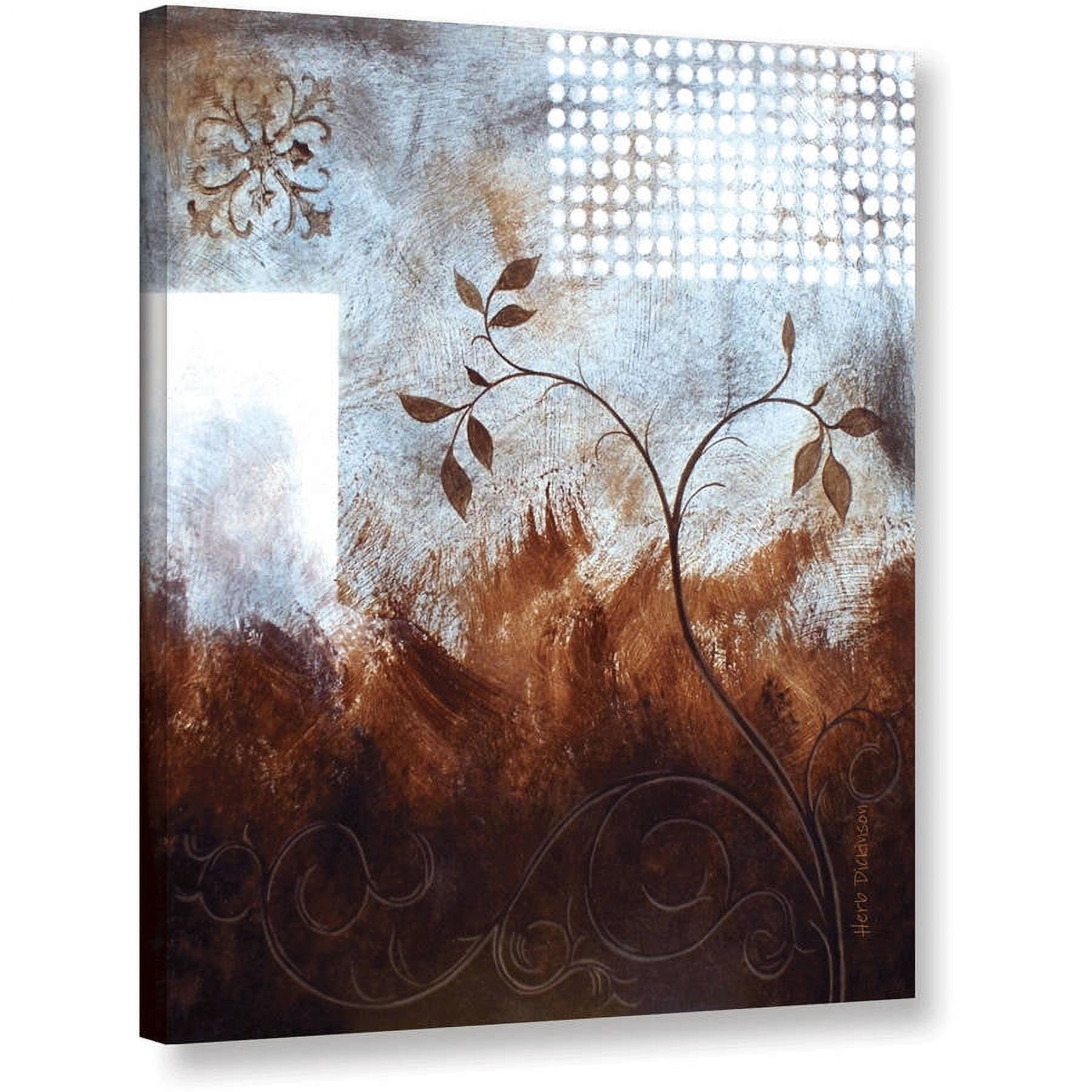 ArtWall Herb Dickinson "Splashy Umber" Gallery-wrapped Canvas