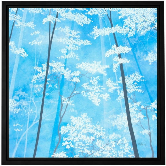 ArtWall Herb Dickinson "Spring Forest 1" Floater Framed Gallery-Wrapped Canvas