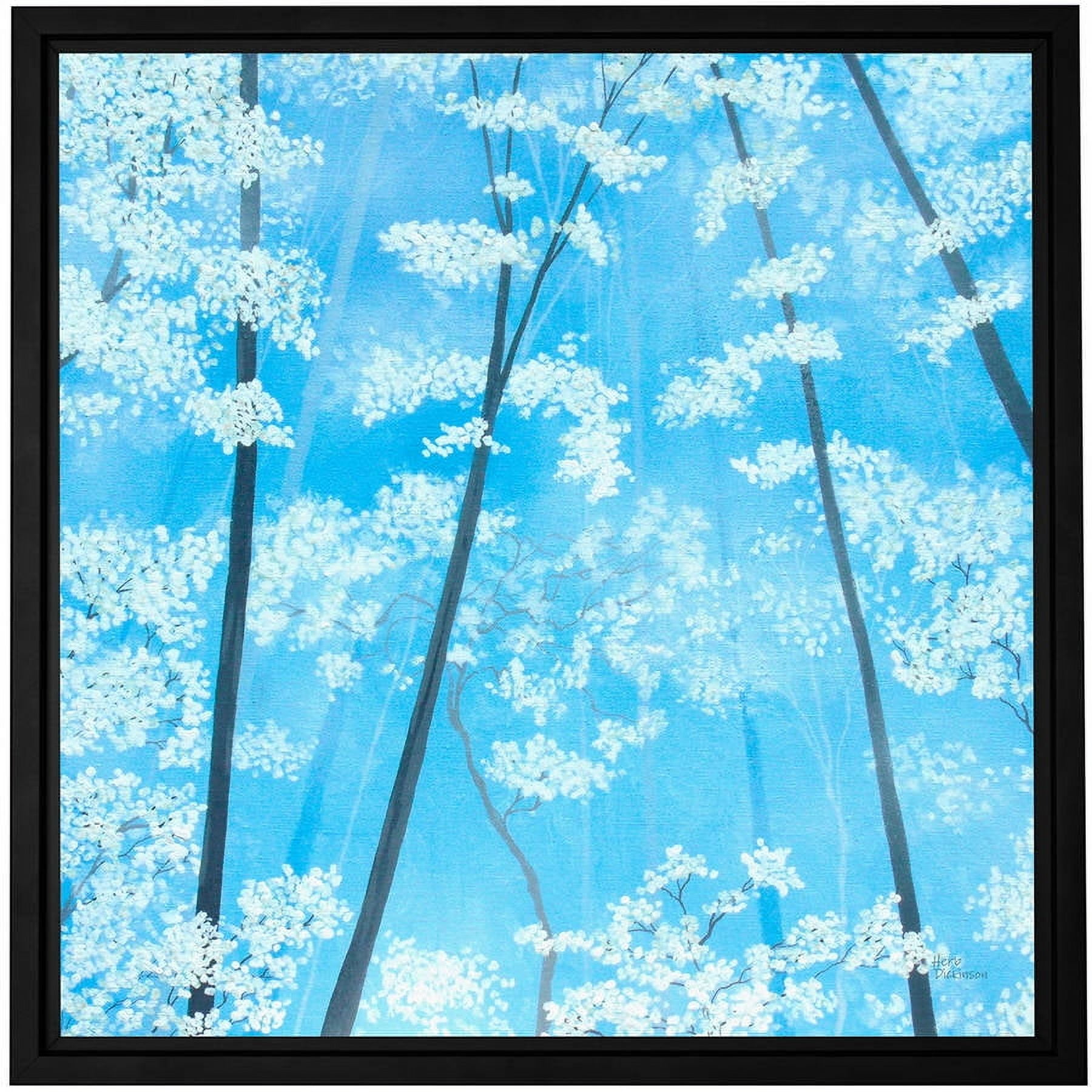 ArtWall Herb Dickinson "Spring Forest 2" Floater Framed Gallery-Wrapped Canvas