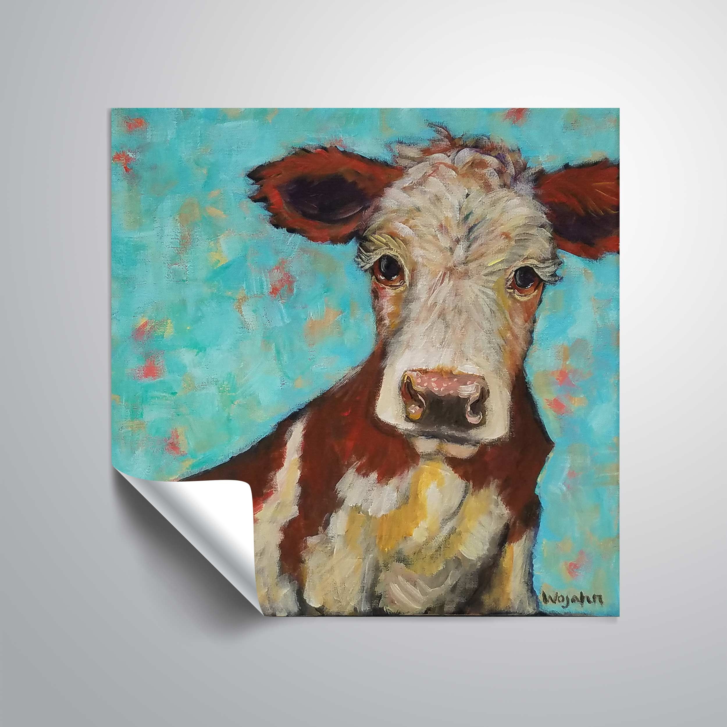 ArtWall How Now and all that, Removable Wall Art Mural by Holly Wojahn