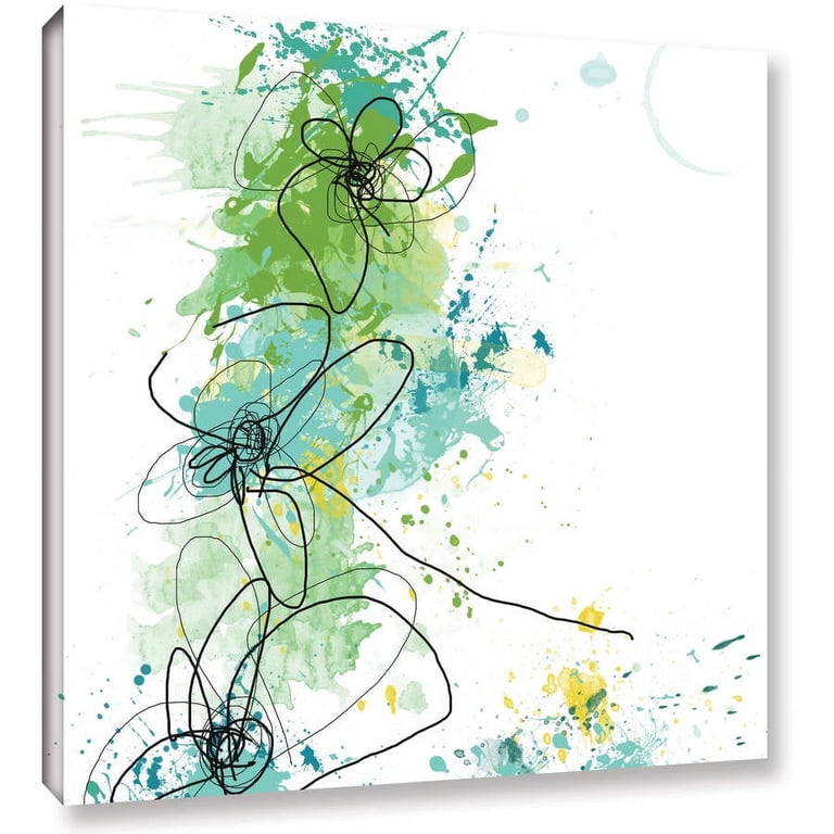 ArtWall Green Botanica Gallery-wrapped Canvas Floral Botanical