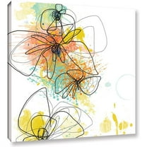 ArtWall Jan Weiss "Orange Botanica" Gallery-wrapped Canvas