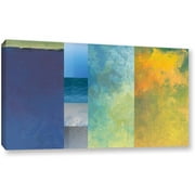 ArtWall Jan Weiss "Textured Earth Panel I" Gallery-wrapped Canvas Art