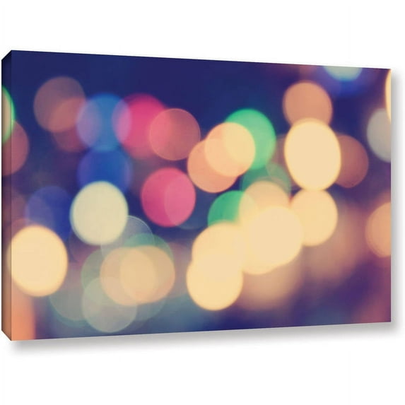 ArtWall John Black "Blurred Lights" Gallery-Wrapped Canvas