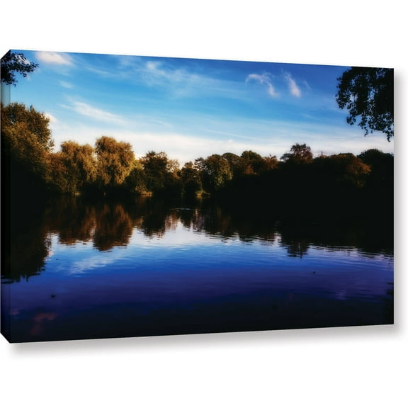 ArtWall John Black "Lake View" Gallery-Wrapped Canvas