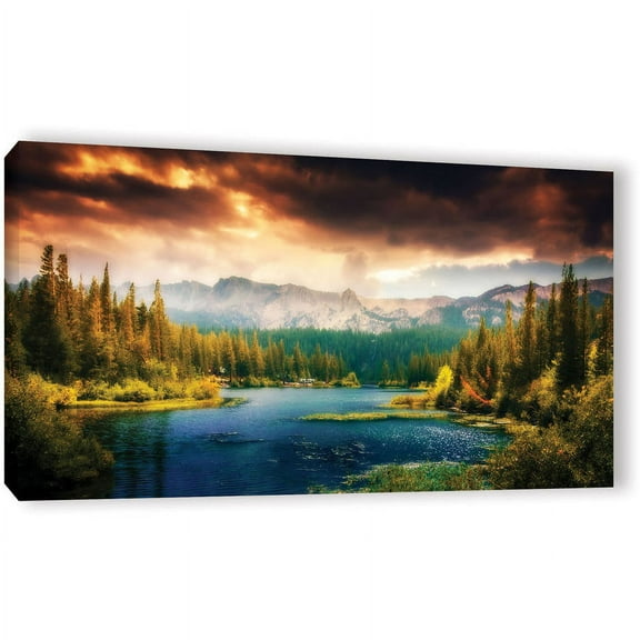 ArtWall John Black "Mountain View" Gallery-Wrapped Canvas