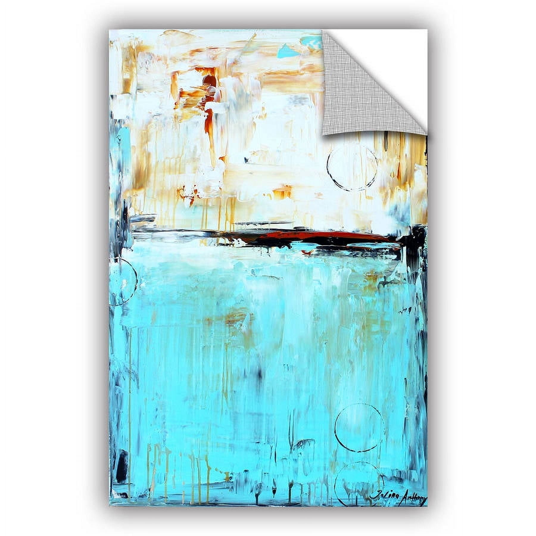 ArtWall Jolina Anthony "Abstract in Blue" ArtAppealz Removable Wall Art
