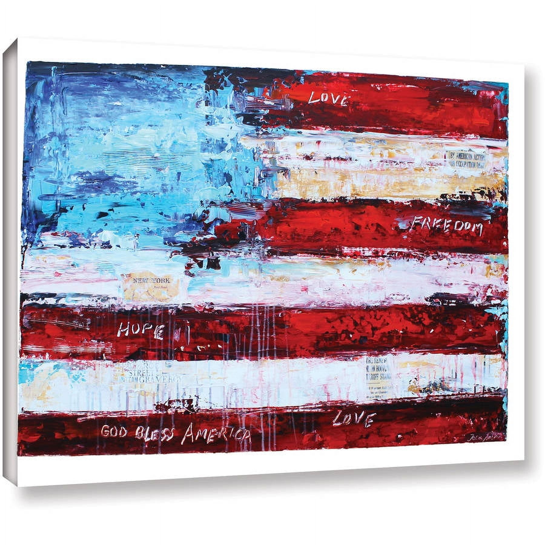 ArtWall Jolina Anthony "America" Gallery-Wrapped Canvas