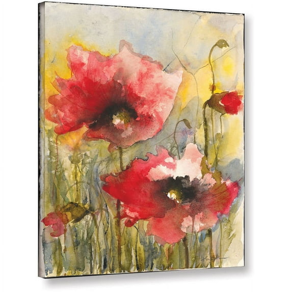 ArtWall Karin Johannesson "Poppies III" Gallery-Wrapped Canvas