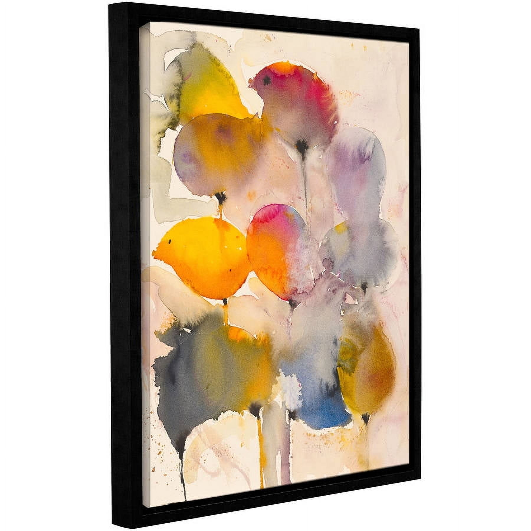 ArtWall Karin Johannesson "Spring Bulbs I" Gallery-Wrapped Floater-Framed Canvas