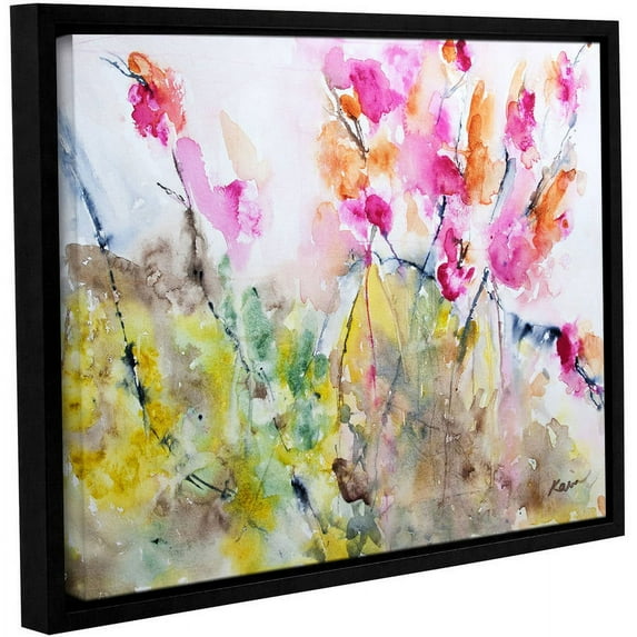 ArtWall Karin Johannesson "Summer Pink" Gallery-Wrapped Floater-Framed Canvas