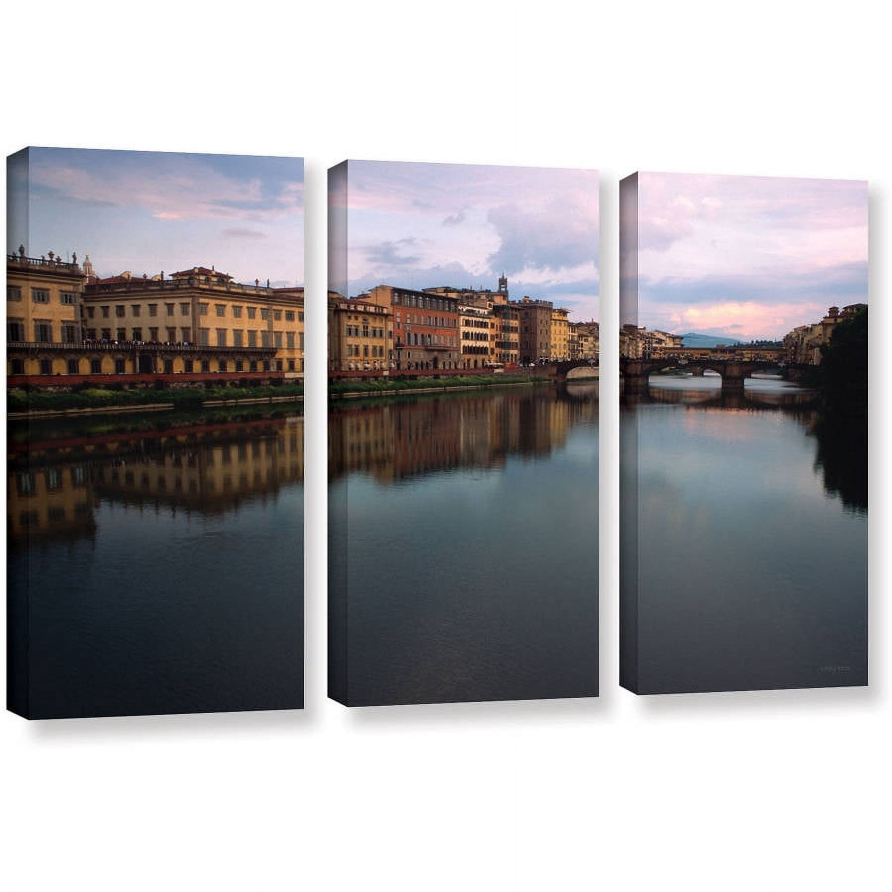 ArtWall Kathy Yates "Florence Memories" 3-Piece Gallery-Wrapped Canvas Set