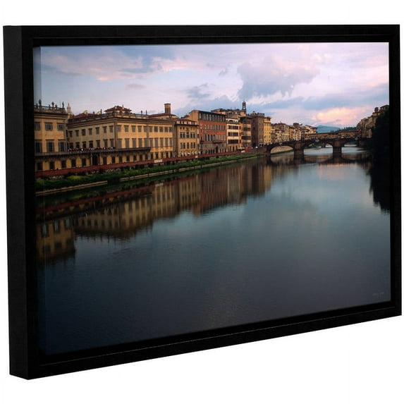 ArtWall Kathy Yates "Florence Memories" Gallery-Wrapped Floater-Framed Canvas