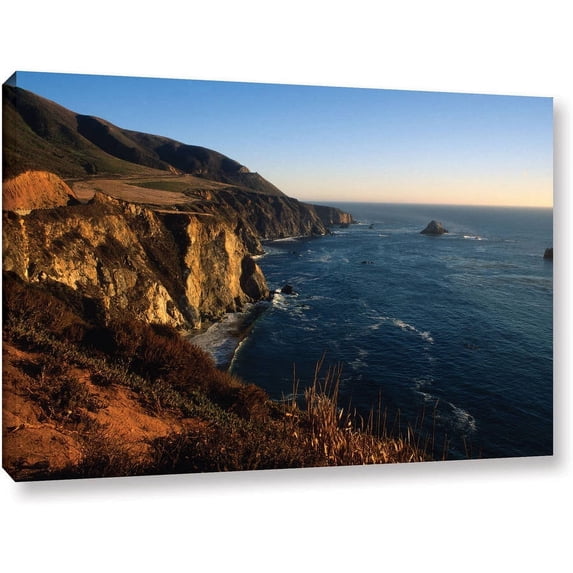 ArtWall Kathy Yates "Golden Glow On Big Sur" Gallery-Wrapped Canvas