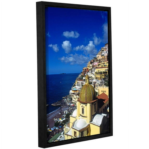 ArtWall Kathy Yates "Picturesque Positano" Gallery-Wrapped Floater-Framed Canvas