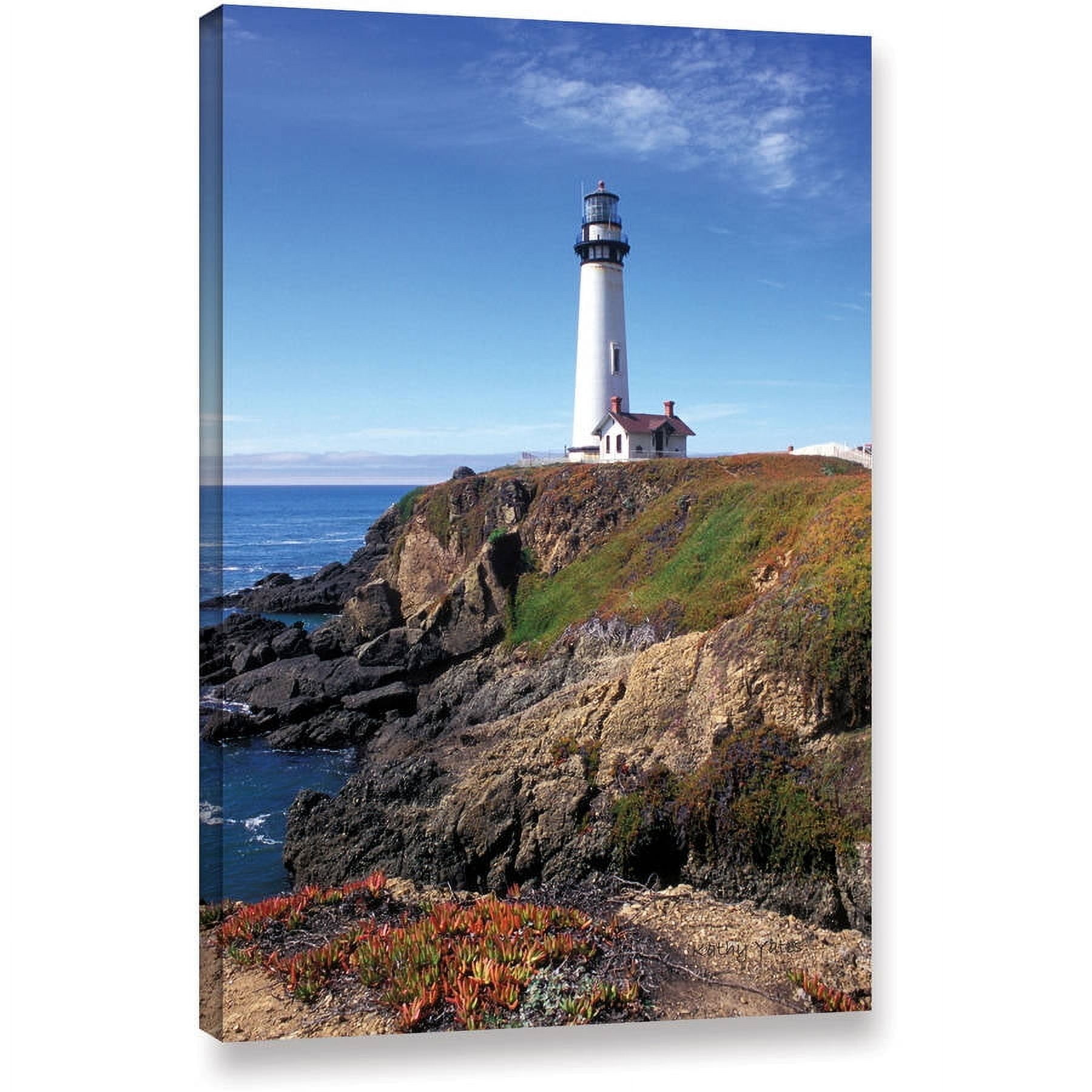 ArtWall Kathy Yates "Pigeon Point Lighthouse 2" Gallery-wrapped Canvas