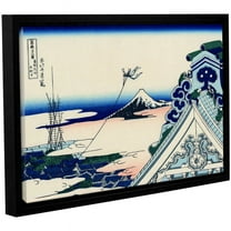 ArtWall Katsushika Hokusai "Asakusa Honganji Temple in the Eastern Capital" Gallery-Wrapped Floater-Framed Canvas