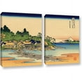 thumbnail image 1 of ArtWall Katsushika Hokusai "Enoshima in the Sagami Province" 2-Piece Gallery-Wrapped Canvas Set, 1 of 2